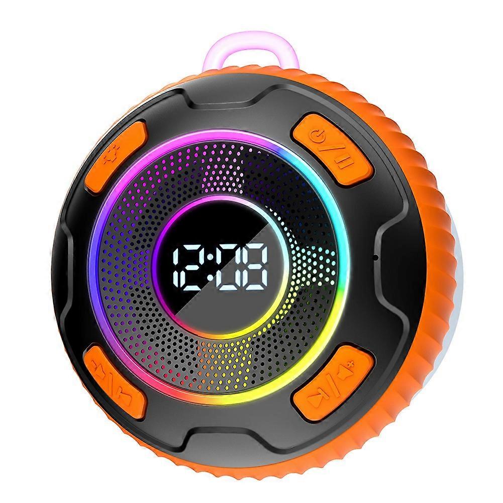S5 Kabelloser Lautsprecher, Ipx7 Wasserdicht, Integrierte Enc-lautsprecher, Integriertes Mikrofon, 10 Stunden Akkulaufzeit, Bluetooth, Subwoofer, Orange