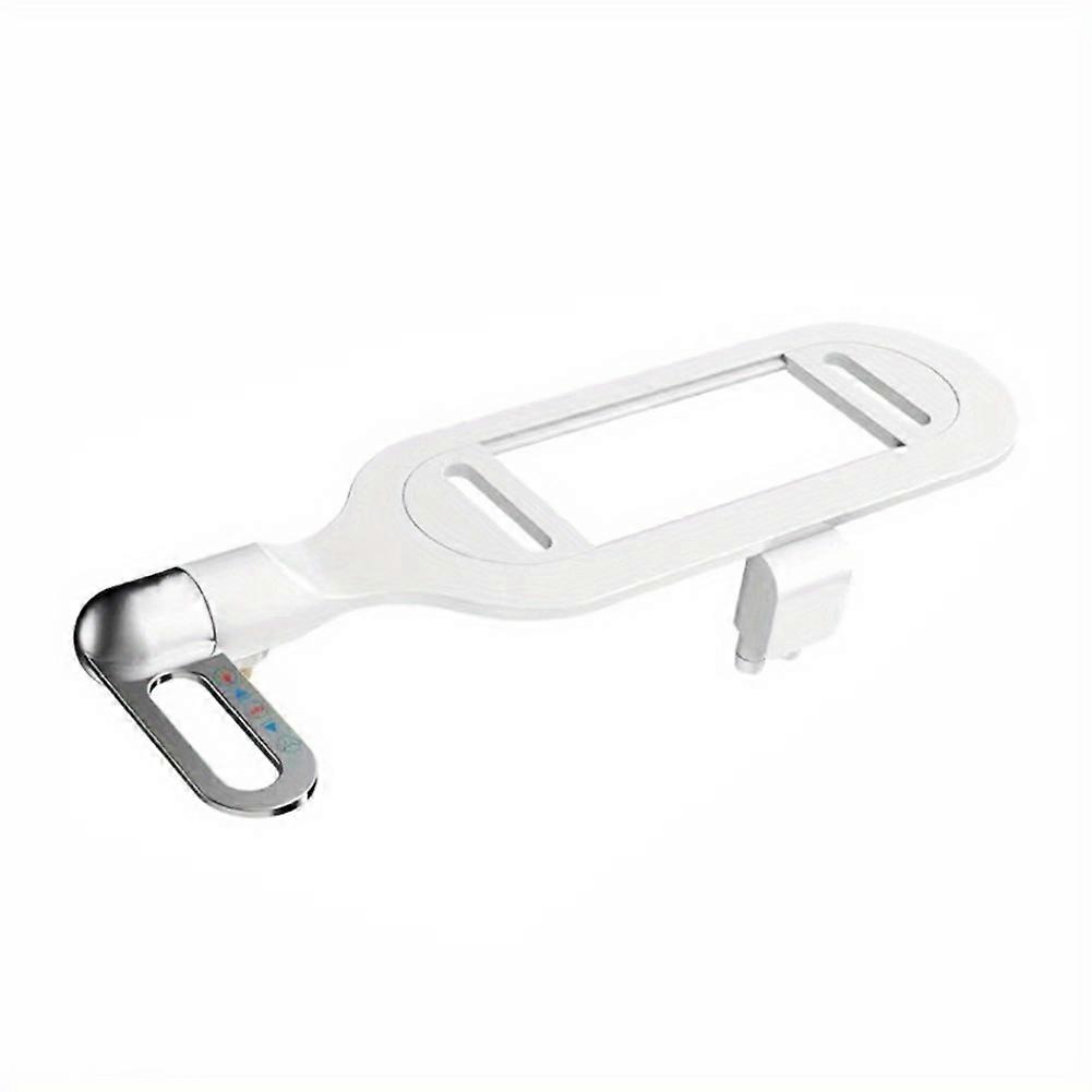Ultradünnes Bidet-zubehör Für Toiletten, Nicht Elektrisch, Mit Doppeldüse, Einstellbarem Wasserdurchfluss, Schlanker Aufsatz Für Den Toilettensitz.