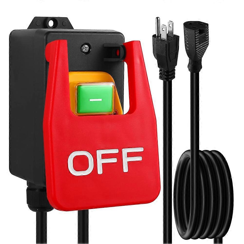 Kreissägen-paddelschalter, Einphasig 110 V Bis 120 V, Ein/aus, Mit Großem Schließpaddel Für Not-aus (amerikanischer Stecker).
