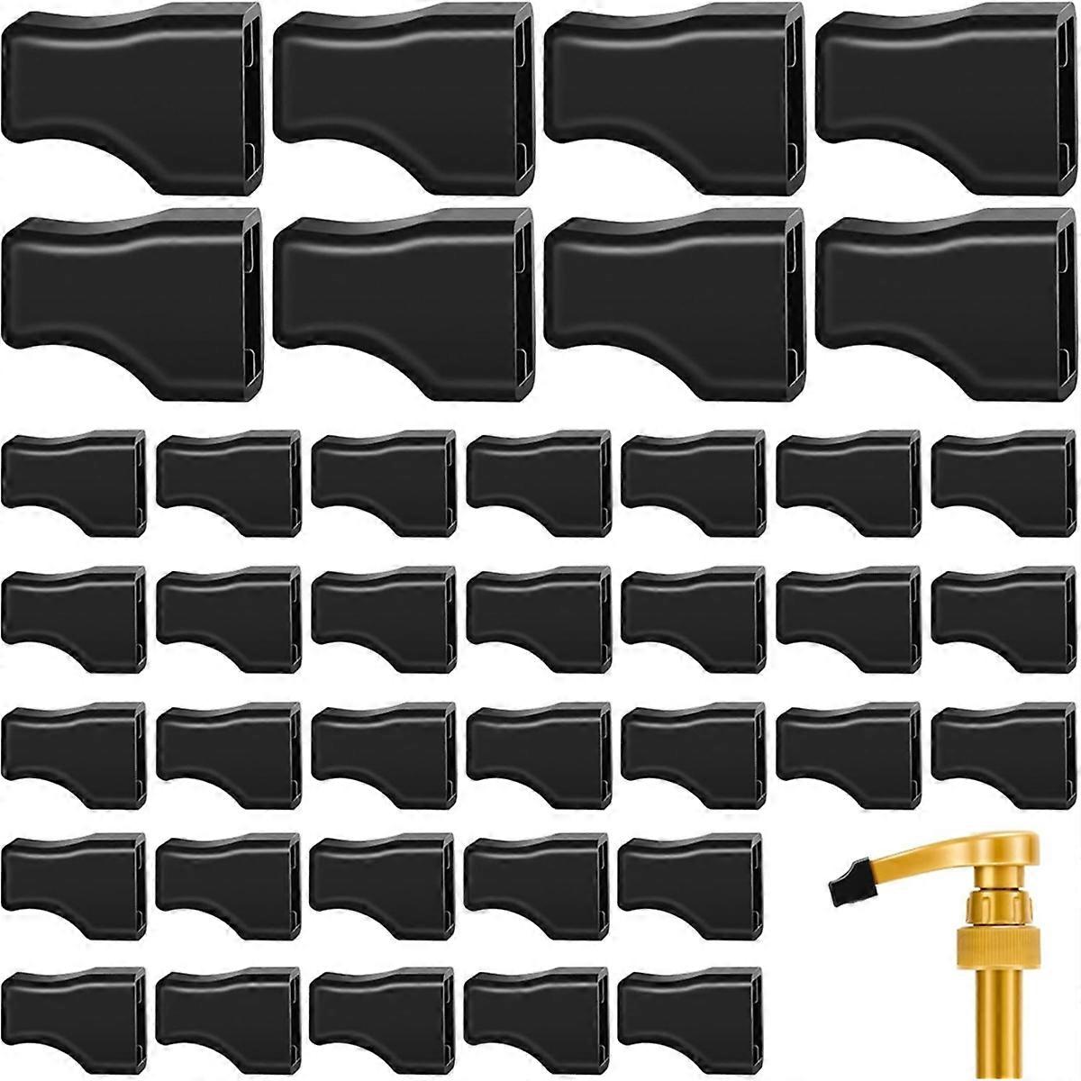 40 Schwarze Gummi-pumpenaufsätze Für Kaffeesirup, Kompatibel Mit Siruppumpen, Spendern Sowie Öl- Und Spirituosenflaschen.