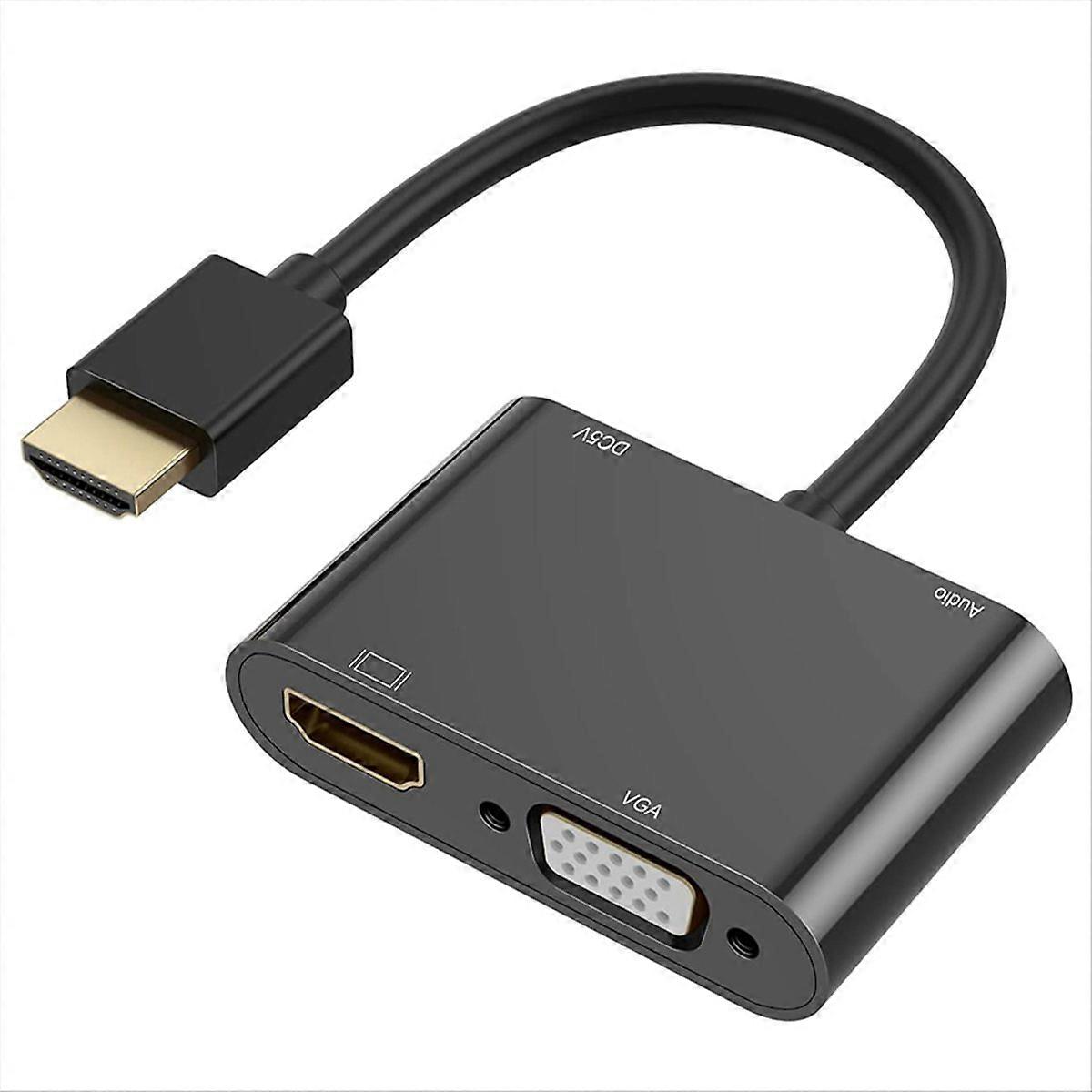-vga+ Kompatibel- +3,5-mm-audiokonverter Kompatibel