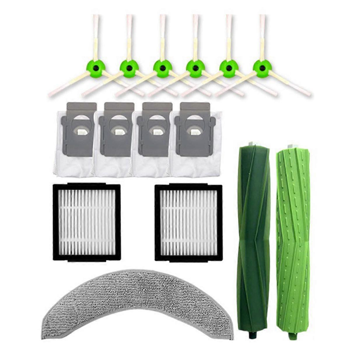 Hauptbürste, Seitenbürste, Filter Und Staubbeutel Für Den Combo J7+ Staubsauger