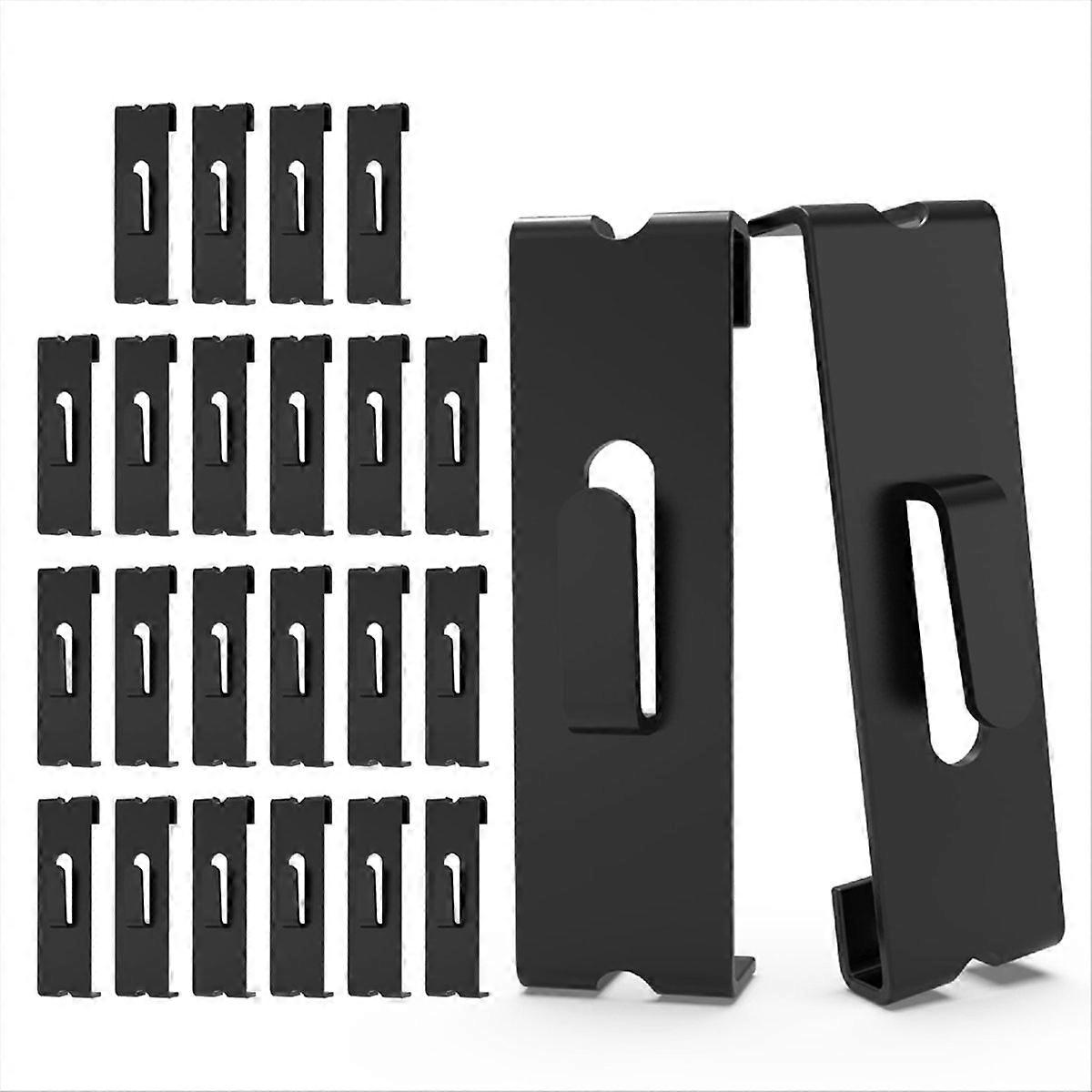 Set Mit 24 Wandhaken Für Zäune, Haken Für Drahtgitterpaneele, Schwarze Wandhaken