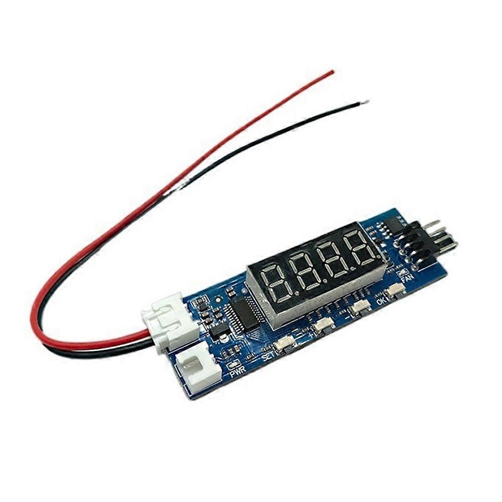 4-adriger 12v Dc 3a Pwm-lüfterdrehzahlregler Mit Temperaturregler Und Temperatur-/drehzahlanzeige Für Fpv-rc-drohnen