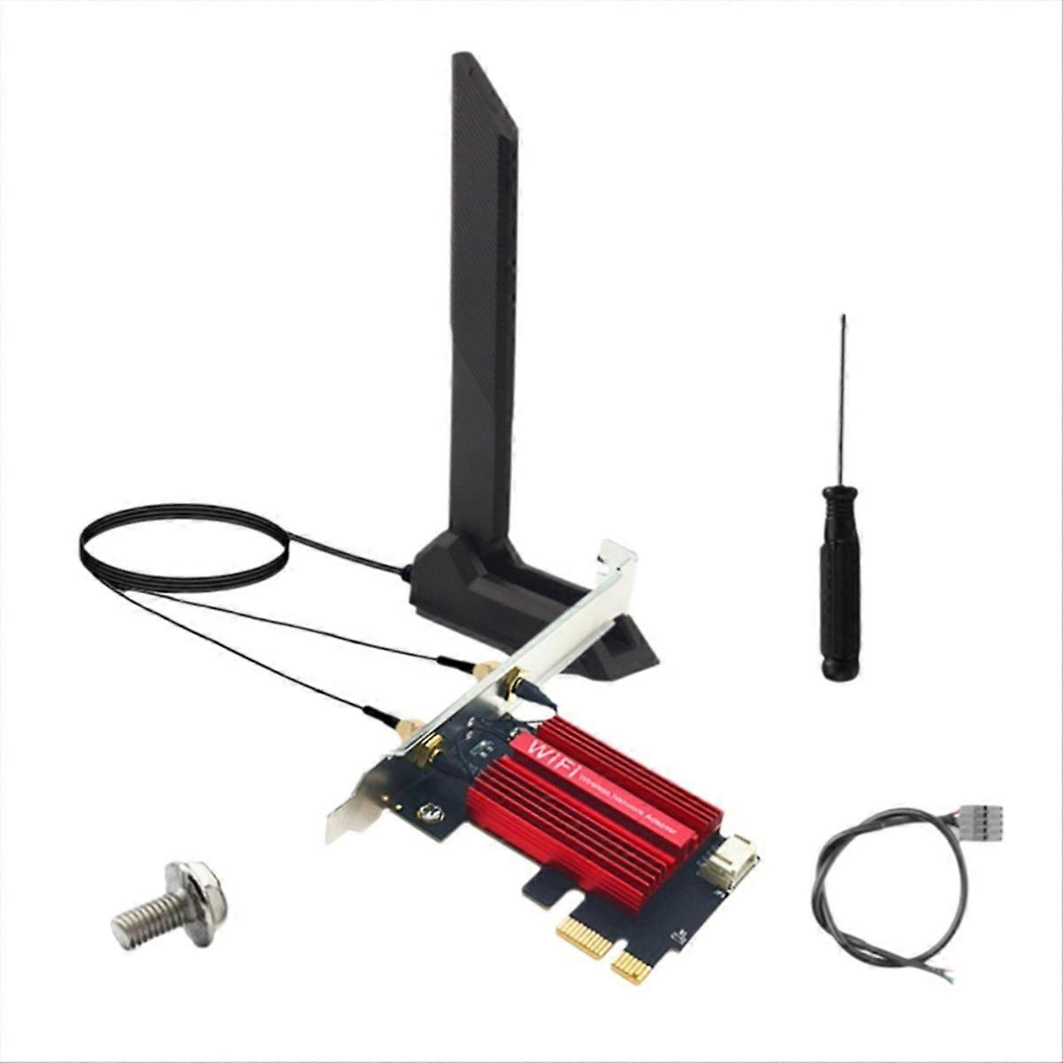 Qcncm865 9256 Mbps Tri-band 2,4 Ghz/5 Ghz/6 Ghz Wlan-adapterkarte Mit Bt5.4 Für Windows 10/11 Desktop-pcs