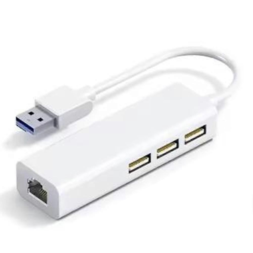 4-in-1 Usb Rj45 Lan-netzwerkkarte, Usb 2.0 Ethernet-hub, 10 Gbit/s Splitter-adapter Für Laptop Und Pc (treiberlos).