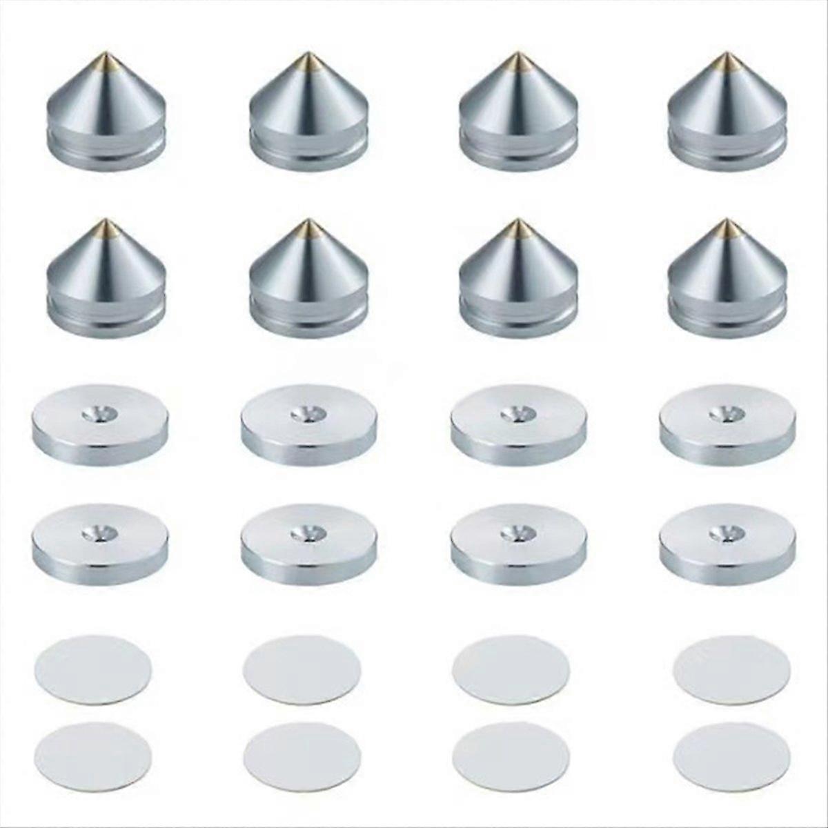 Set Mit 8 Lautsprecherfüßen, Konischen Spikes Aus Aluminiumlegierung, Lautsprecher-bodennägeln, Schuhspikes