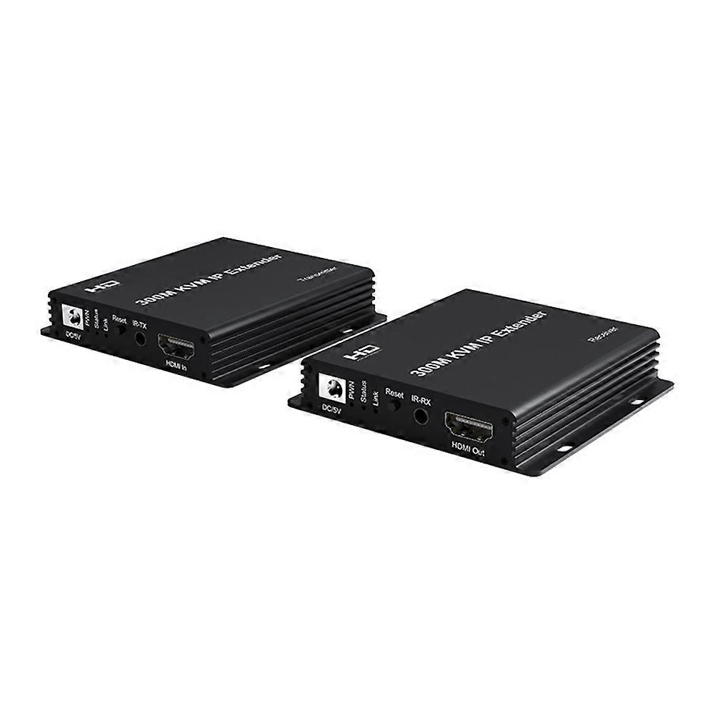 Hdmi-kompatibler Kvm-extender Über 300 M Cat6 Rj45 Usb-kabel, Kompatibel Mit Maus Und Tastatur, Senden Und Empfangen (usa)