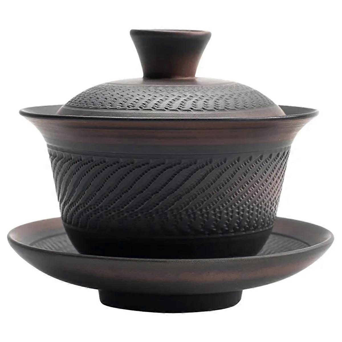Chinesisches Teeservice Mit Siebdeckel, Handgefertigte Tragbare Teetasse Aus Ton, Keramik-teebecher, Kaffee-/saftbecher, Ideales Weihnachtsgeschenk