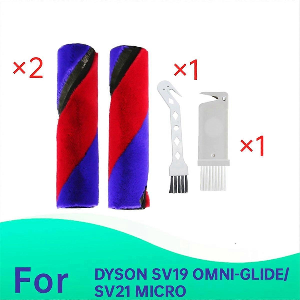 Set Mit 2 Ersatz-hauptbürsten Für Den Staubsauger Sv19 Omni-glide/sv21 Micro: Doppelwalzenbürste, Weiche Samtbürste (a)