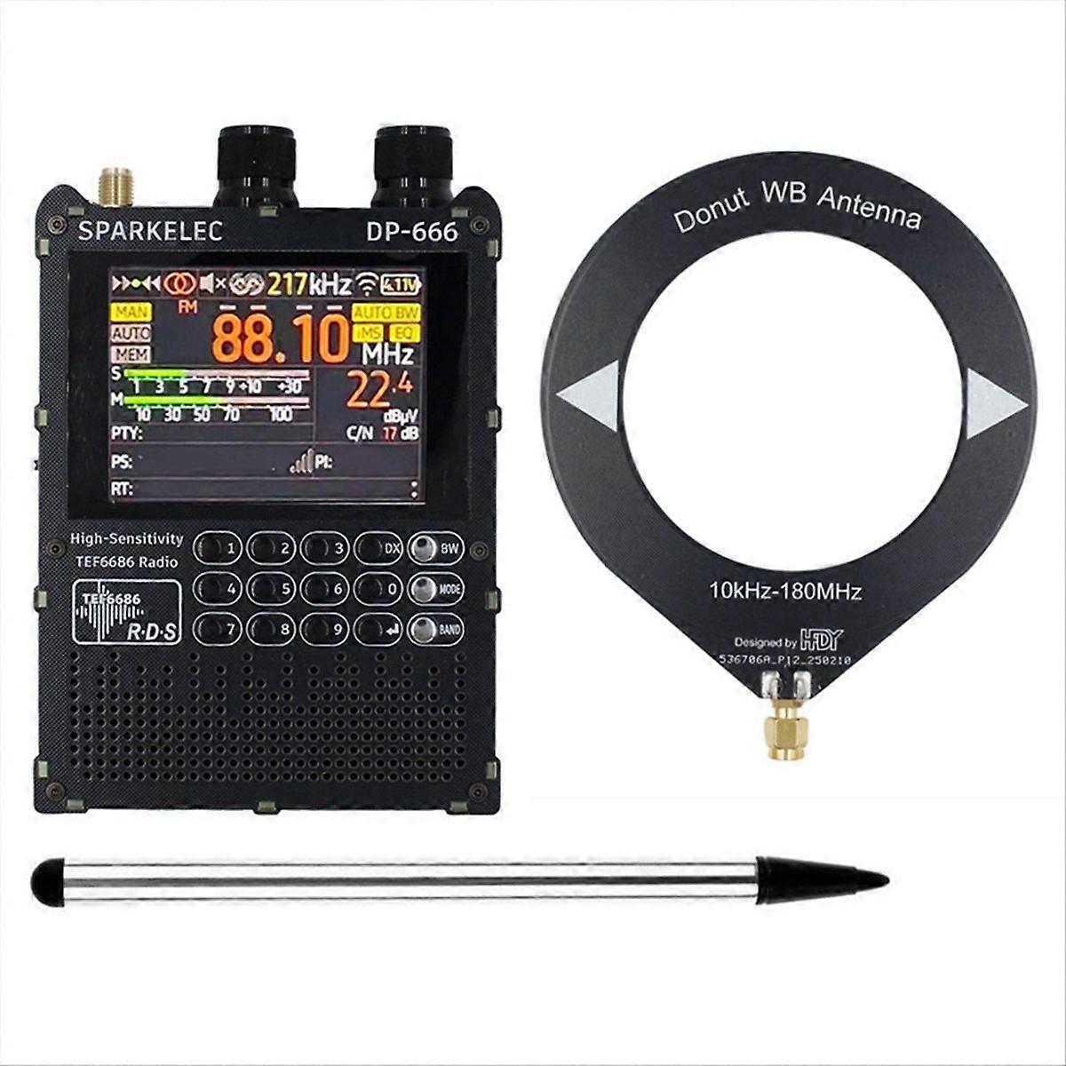 Tef6686 Vollbandradio, Hohe Empfindlichkeit, 2,8-zoll-ips-touchscreen, Fm, Langwelle, Mittelwelle Und Kurzwelle.