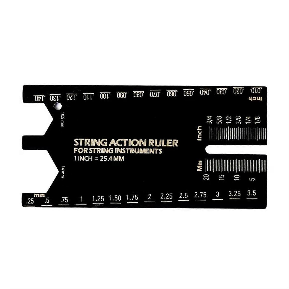 Messlineal Für Die Saitenlage Von Gitarren, Werkzeug Aus Aluminiumlegierung Für E-gitarren-, Bass- Und Akustikgitarrensaiten.