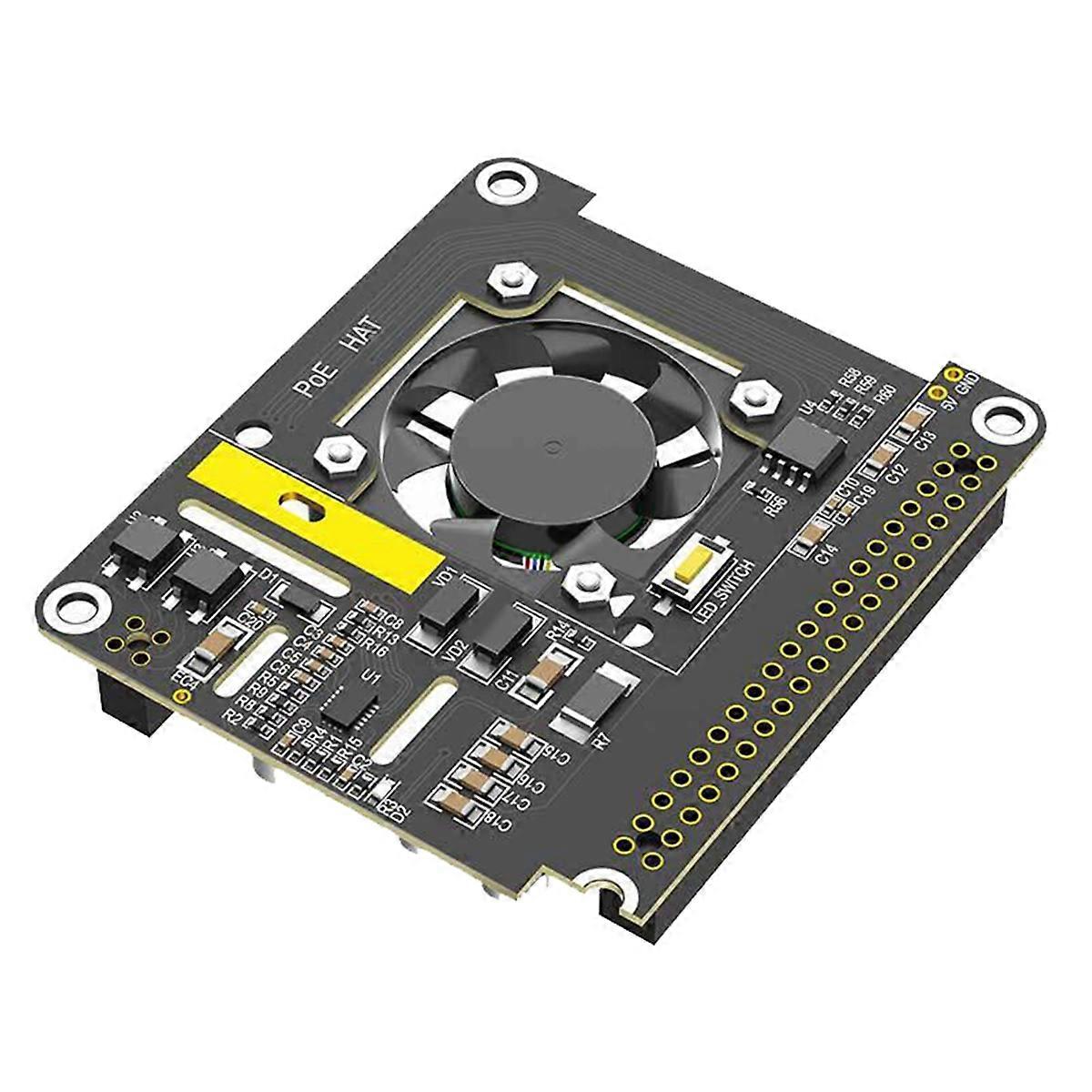 5-poliges 802.3af/at Poe-ethernet-netzteilmodul Mit Lüfter Und Rgb-beleuchtung