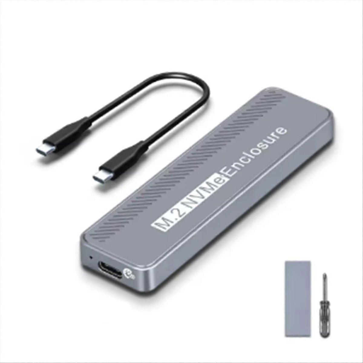 M.2 Nvme 20 Gbit/s Usb 3.2 Gen 2x2 Typ C Gehäuse Für Nvme 2230/2242/2260/2280 Ssds.
