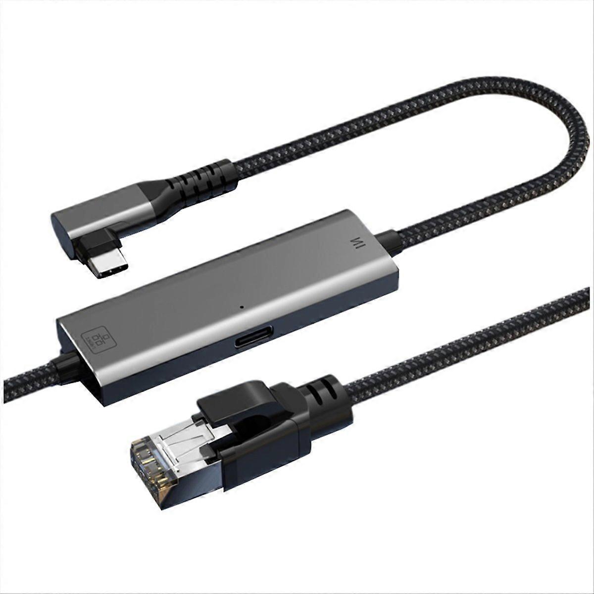 Gigabit-ethernet-adapter (2500 Mbit/s) Typ-c Auf Rj45, 2,5g-netzwerkkarte, 90°-winkel-gigabit-ethernet-konverter A