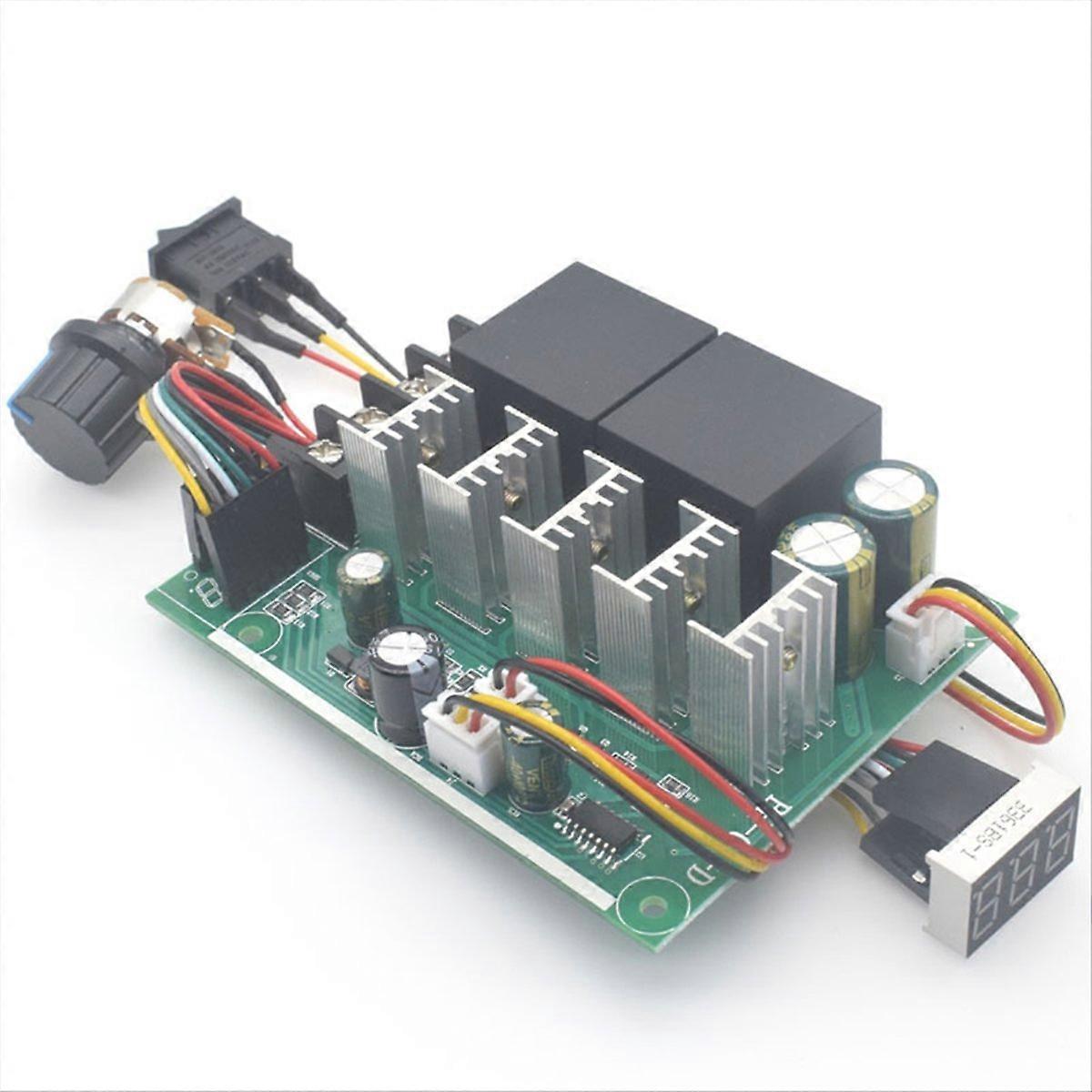 Pwm-drehzahlregler Für Gleichstrommotoren Mit Digitalanzeige, Einstellbar Von 0 Bis 100 V, Steuermoduleingang Max60 A, 12 V Oder 24 V.