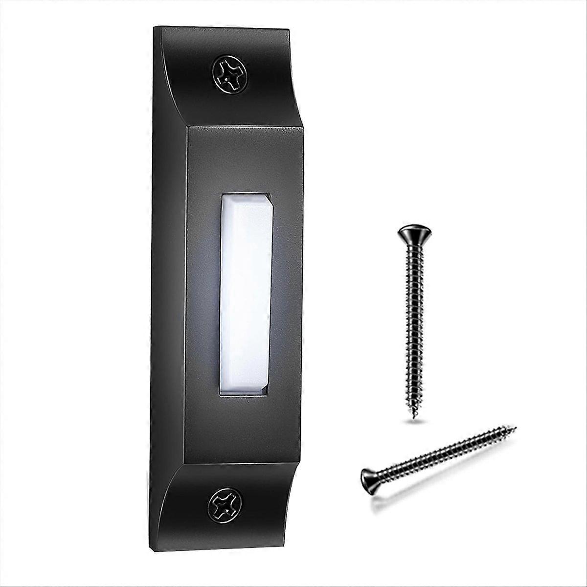 Led-beleuchteter Türklingelknopf, Robuster Und Eleganter Wandklingelknopf Aus Metall Für Zuhause, Universell Für Garagentore
