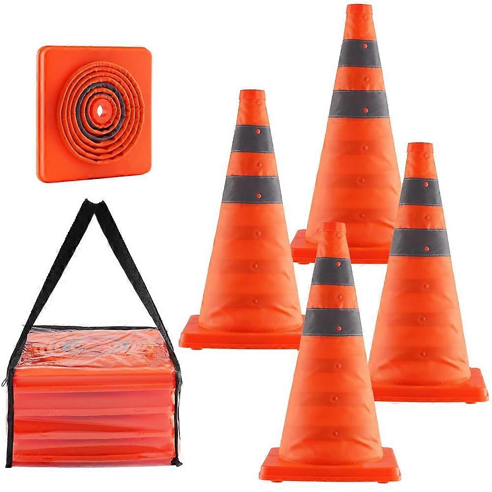 Verkehrskegel, 4er-packung Zusammenklappbare Verkehrskegel, 45,7 Cm (18 Zoll)