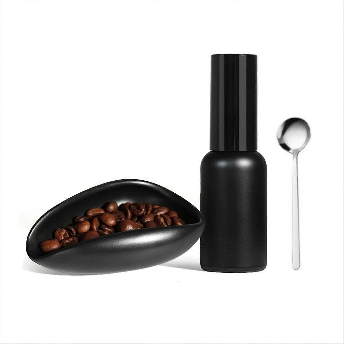 Set Mit Dosierflaschen Für Kaffeebohnen Und Sprühdüse Für French-press-kaffeemaschinen, Schwarz