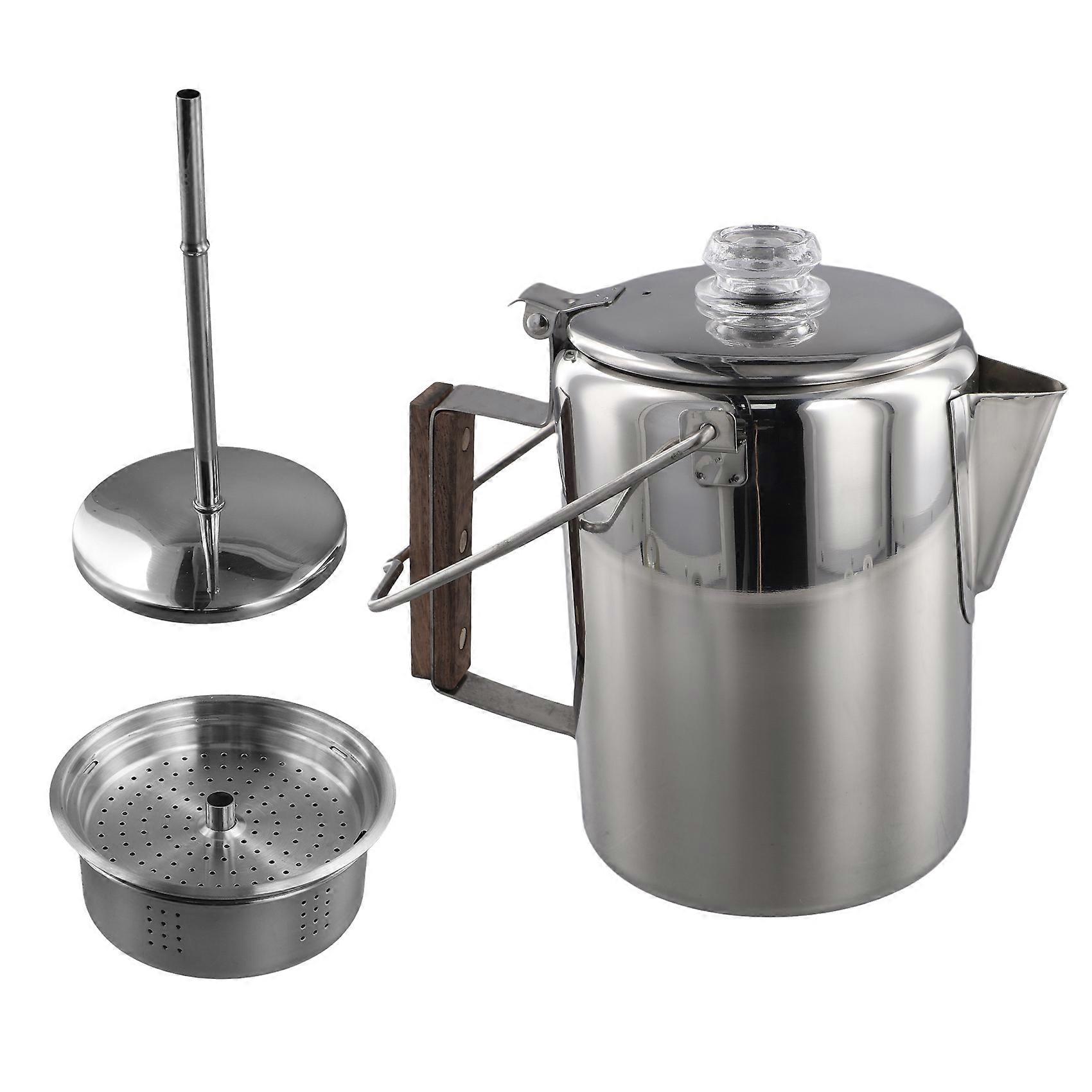 Camping-kaffeemaschine Aus Edelstahl, Perkolator-kaffeemaschine
