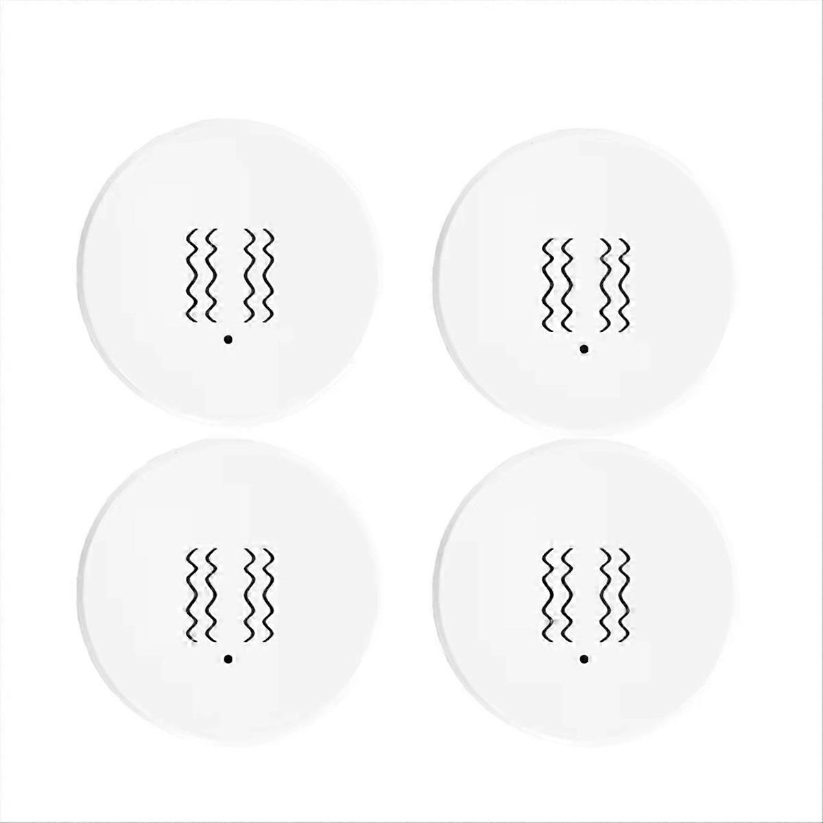 Tuya Zigbee Smart-home-sicherheitssystem (4 Vibrationssensoren) Mit Echtzeitüberwachung, Tür- Und Fenstererkennung Und Alarmfunktion.