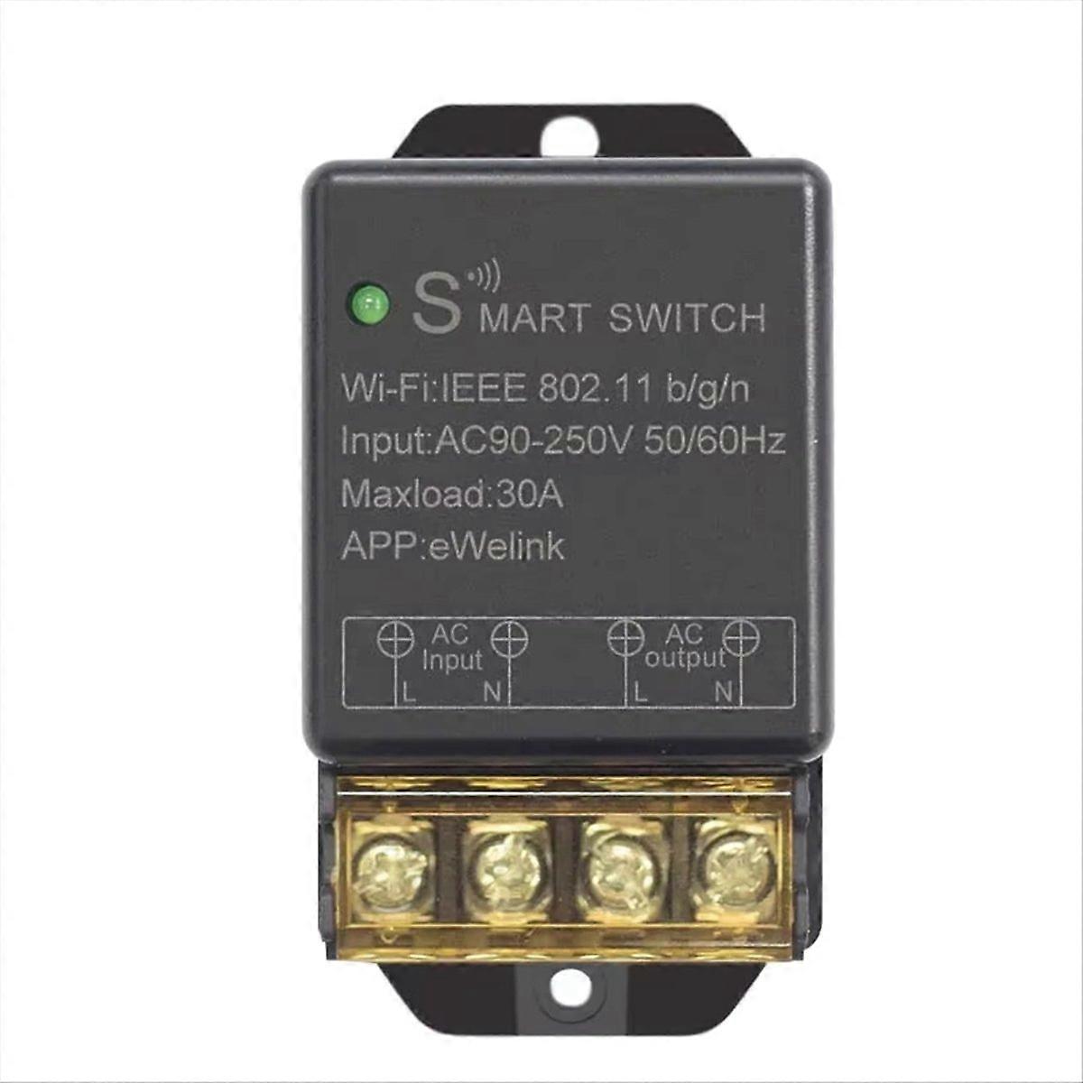 Intelligentes Wlan-relais, Ac220v/110v 30a Smart-schalter, Unidirektionale Drahtlose Fernbedienung Für Die Sprachsteuerung Im Haushalt