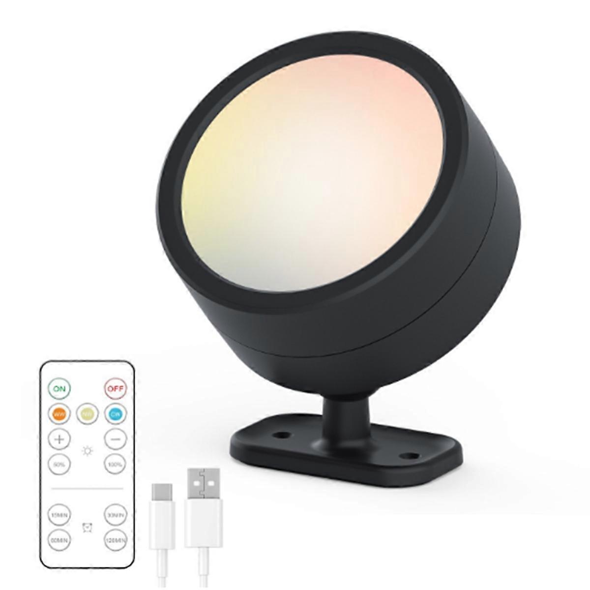Led-wandleuchte Mit Magnetischer Funkfernbedienung, Einstellbarer Helligkeit, Usb-aufladbar, Ideal Als Nachttischlampe.