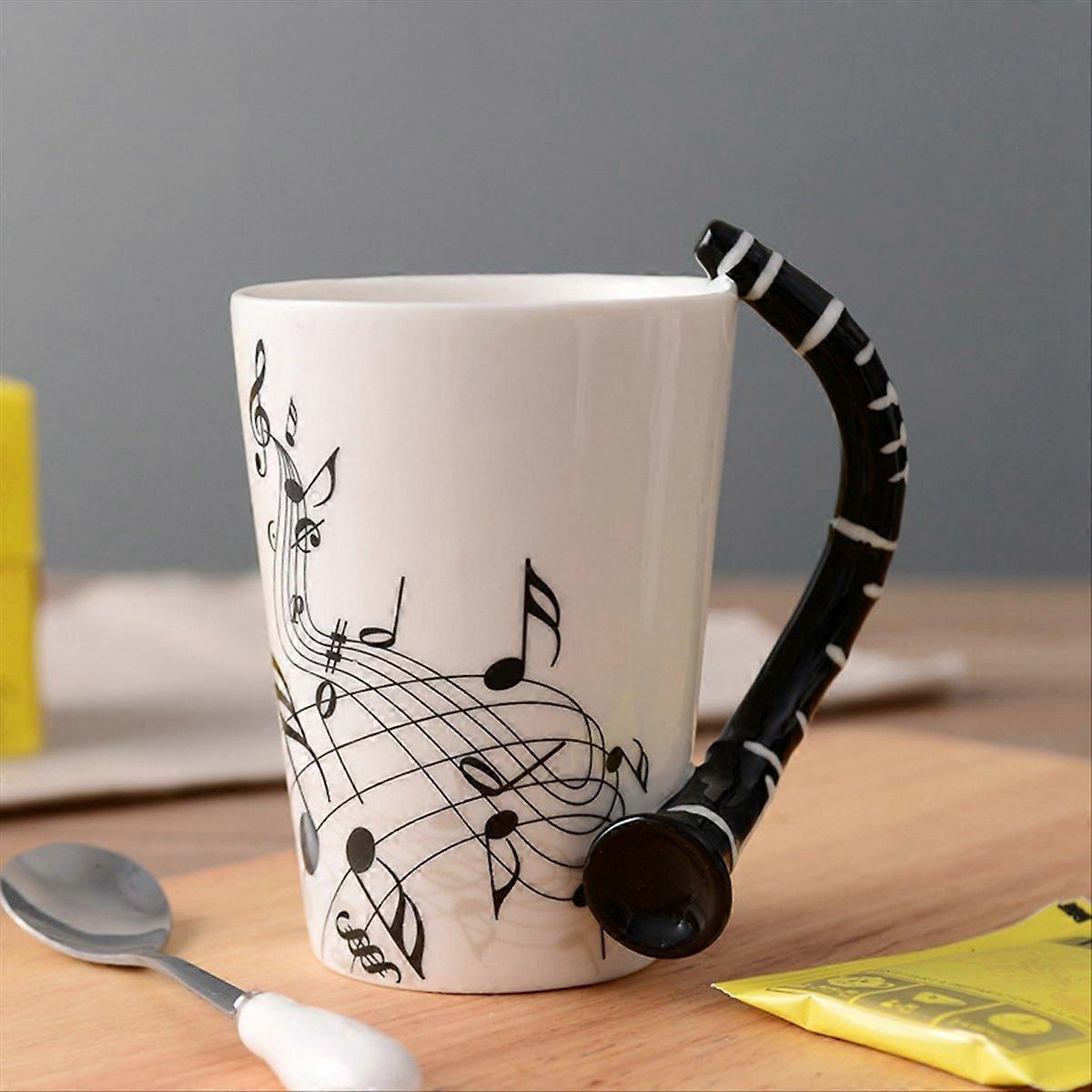 Musikalische Keramiktasse, Niedliche Kaffee-, Tee- Oder Milchtasse, Rote Gitarre