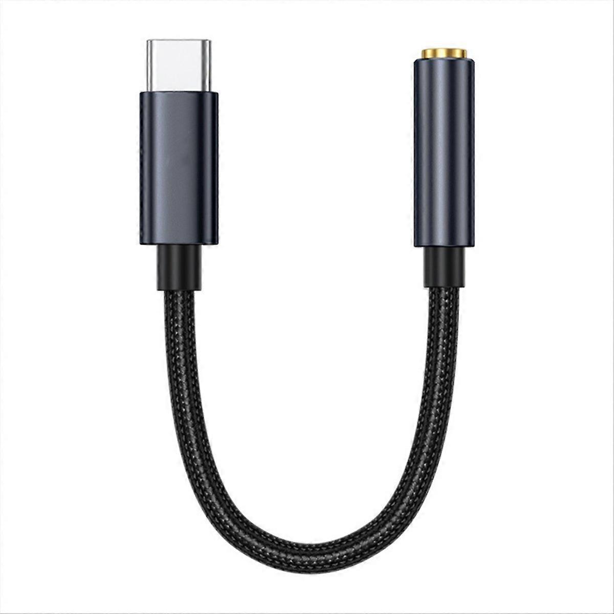 Usb-c-auf-3,5-mm-kopfhöreranschluss-adapter, Usb-c-aux-audiokabel-adapter, Usb-c-digitalchip-dekodierungsadapter