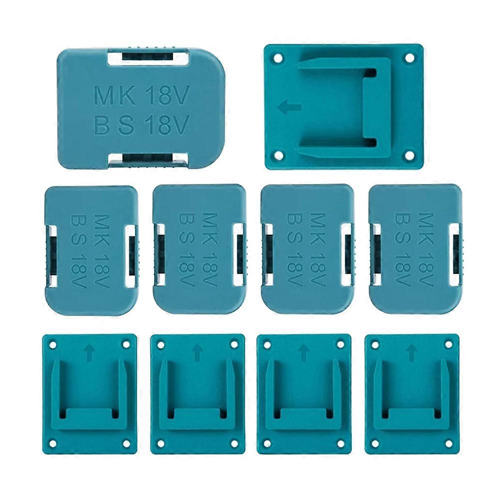 Set Mit 10 Batteriehaltern Und Werkzeughaltern Für 18v-batterien