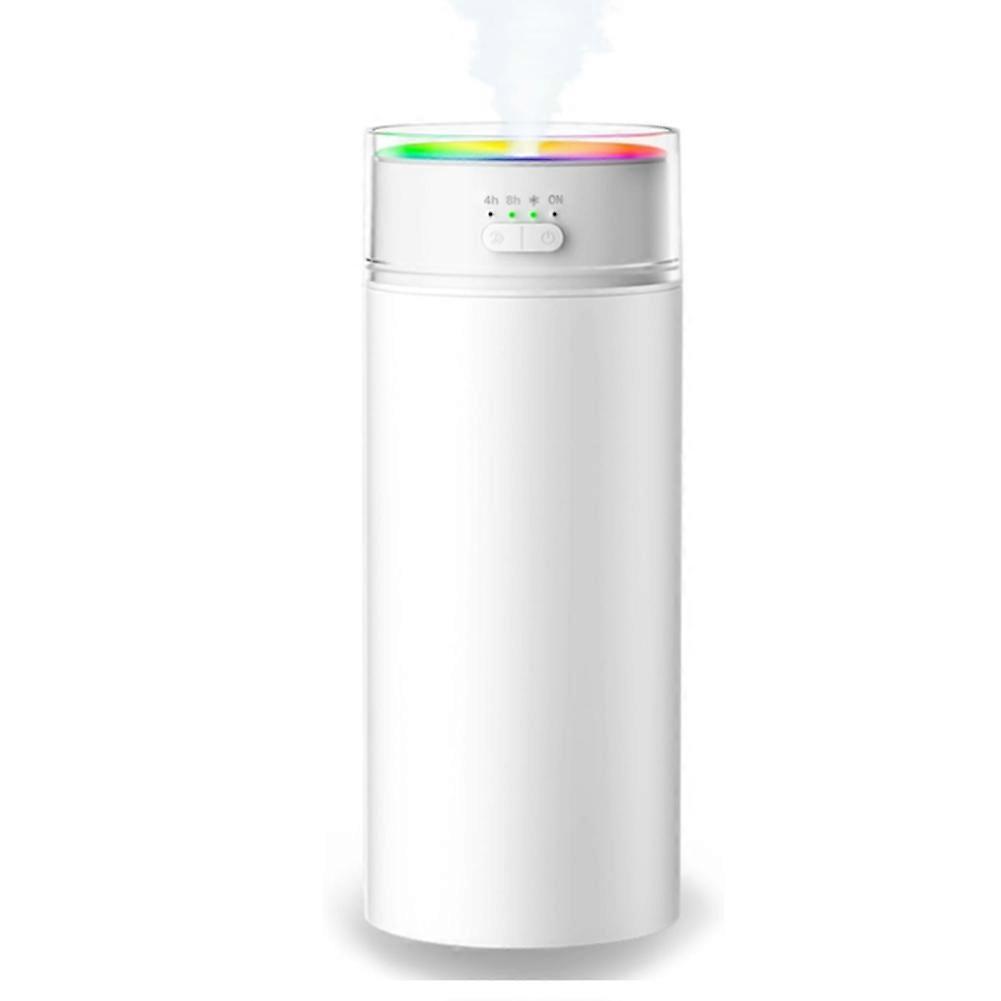 Tragbarer Luftbefeuchter, 500 Ml, Kaltnebel, Ideal Für Schlafzimmer, Auto, Reisen Und Büro. Mit Farbwechselndem Licht.