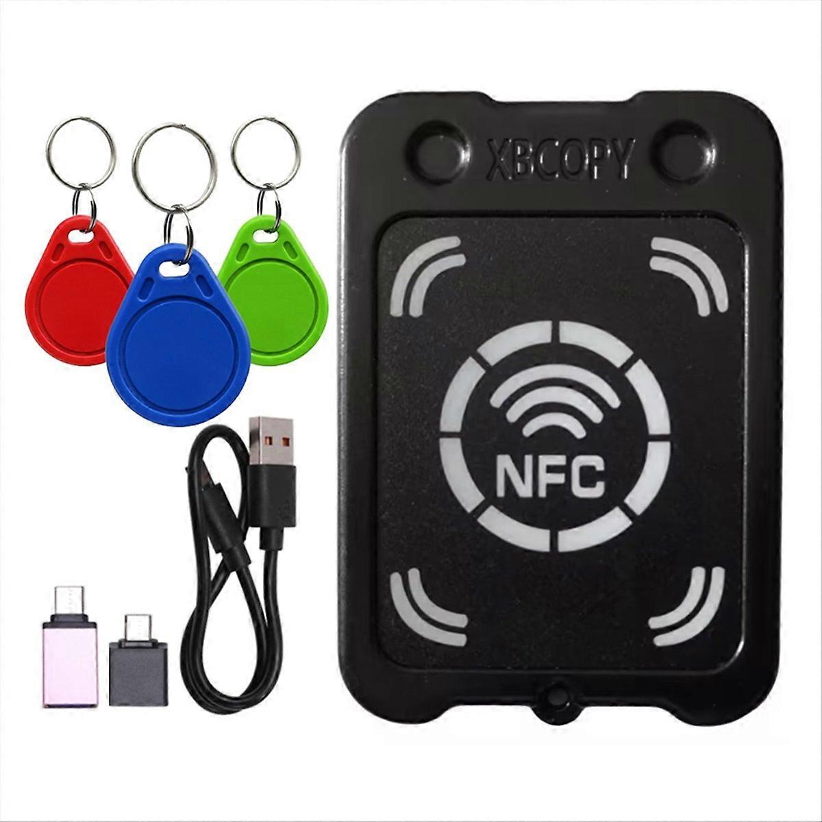 Rfid-smartcard-lesegerät/kopierer + 3 Uid-schlüsselanhänger, Nfc-verschlüsselungsschlüsselleser, 13,56-mhz-rfid-token-duplikator