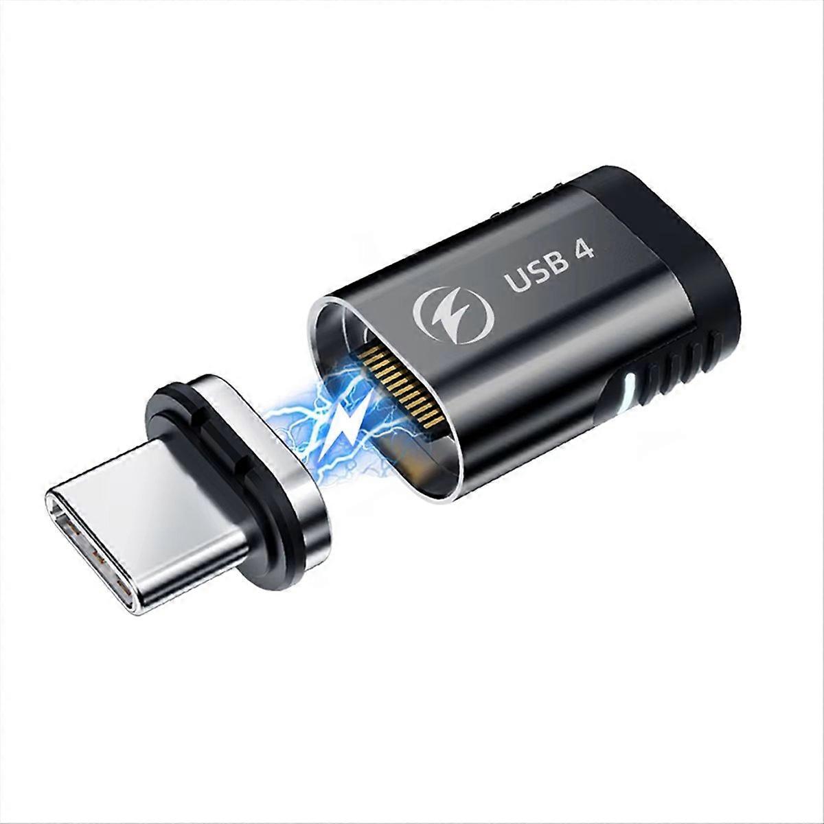 140-w-magnet-usb-4.0-netzteil, Usb-c-auf-typ-c-konverter, 40-gbit/s-schnellladefunktion, Konverterkabel, 8k-60-hz-anschluss, Usb-typ-c-adapter, A