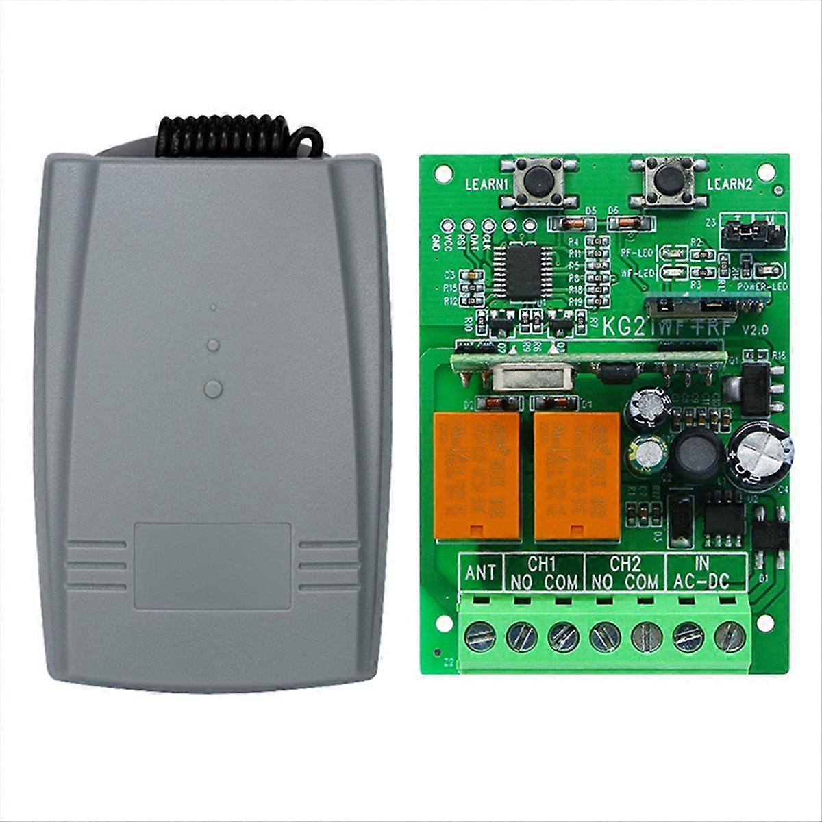 Tuya Smart Switch Wlan-garagentoröffner Mit Drahtloser Fernbedienung, 12v/24v-empfänger Und Rolling Code