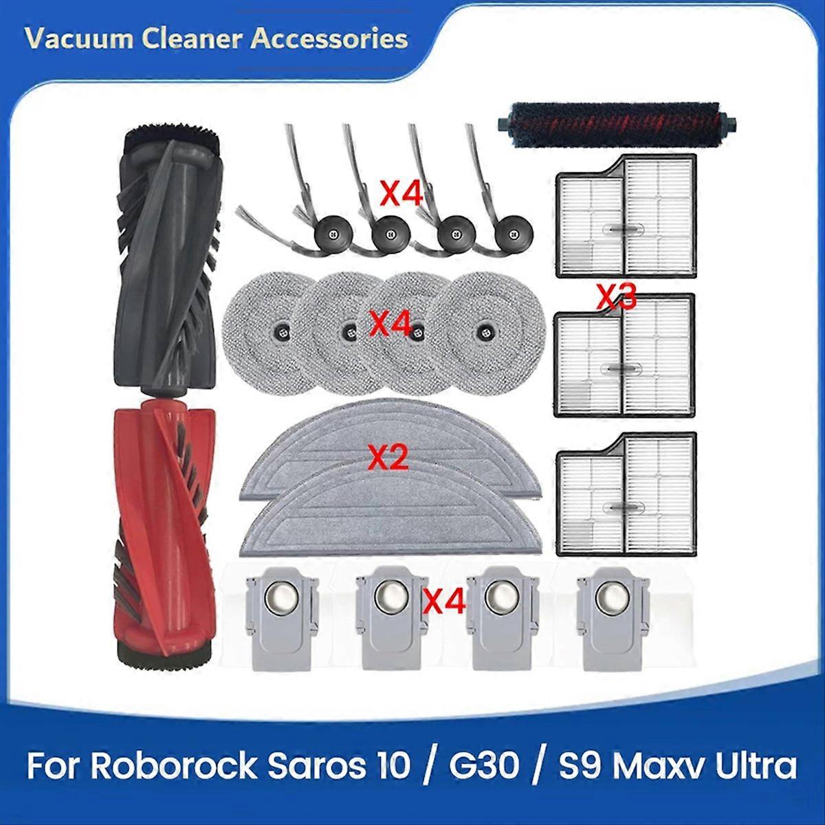 20-teiliges Set Für Den Saros 10/g30/s9 Maxv Ultra Staubsauger: Hauptbürste, Hepa-filter, Reinigungstuch Und Staubbeutel.