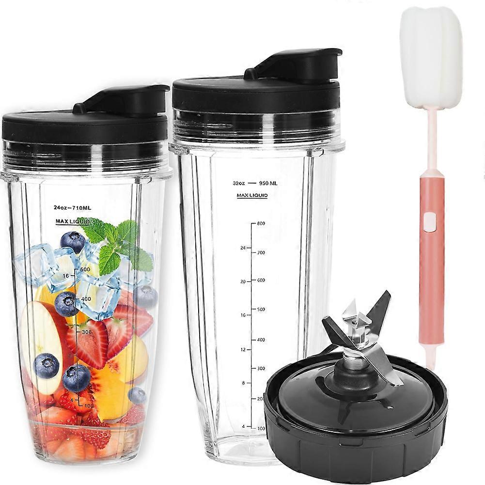 Ersatzbecher Kompatibel Mit Nutri Ninja Mixern, 32-oz- Und 24-oz-becher Für Ninja Mixer, Kompatibel Mit Auto Iq Smoothie-bechern