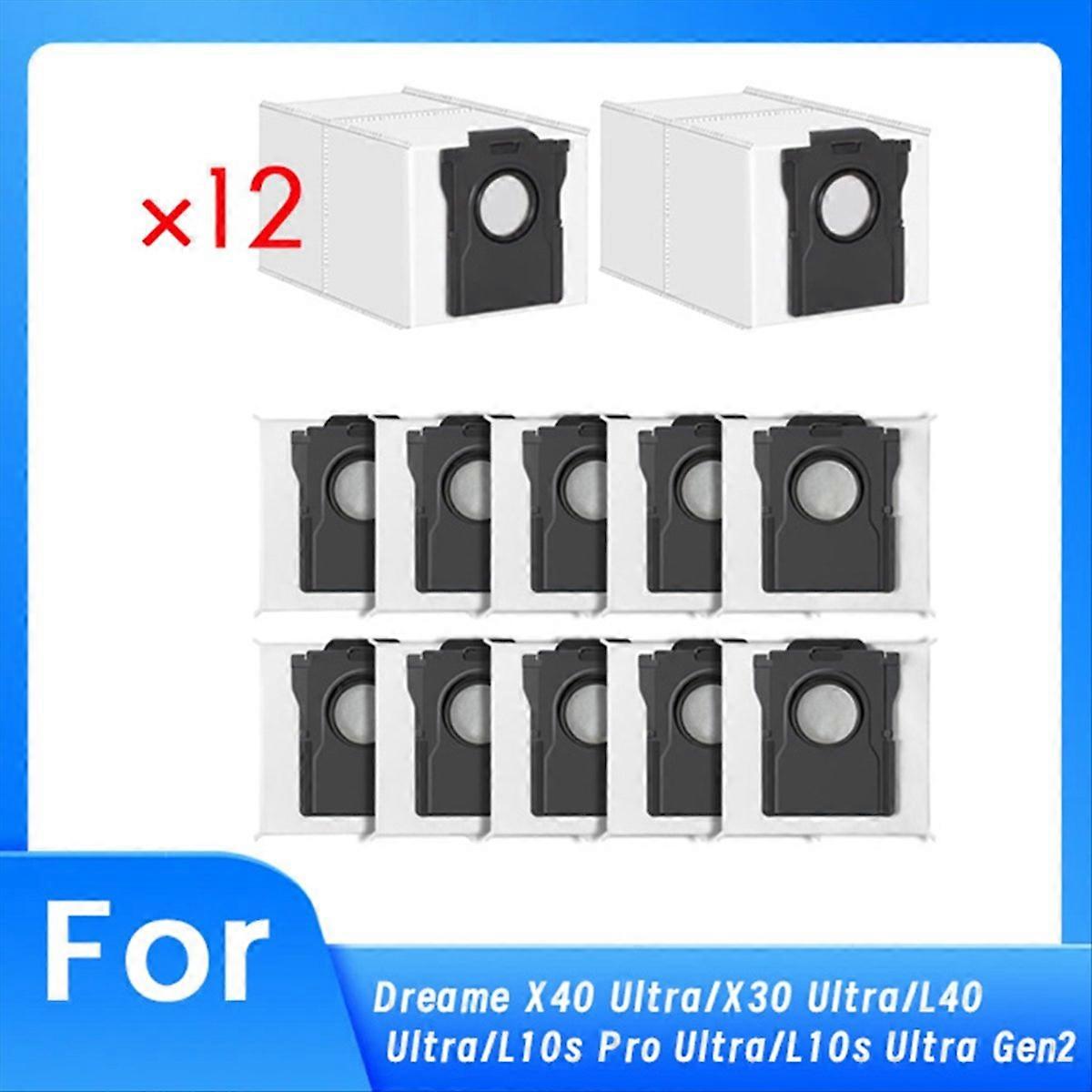 Packung Mit 12 Staubbeuteln À 3,2 L Für Die Staubsauger X40 Ultra/x30 Ultra/l40 Ultra/l10s Pro Ultra/l10s Ultra Gen2