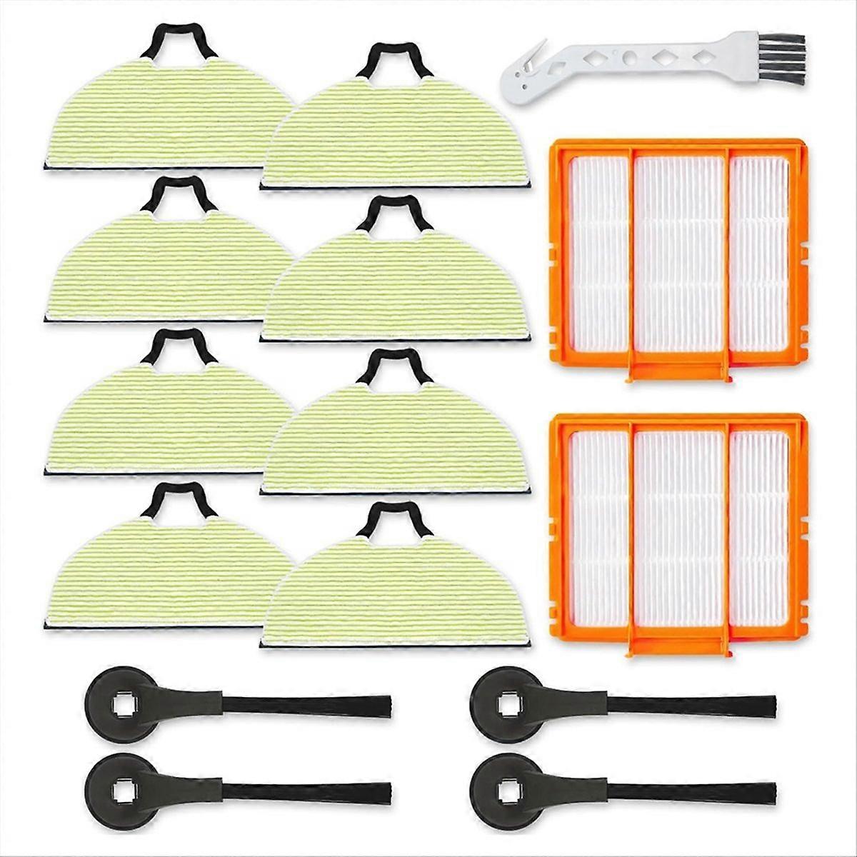 Packung Mit 8 Ersatzreinigungstüchern Für 2-in-1-saugroboter