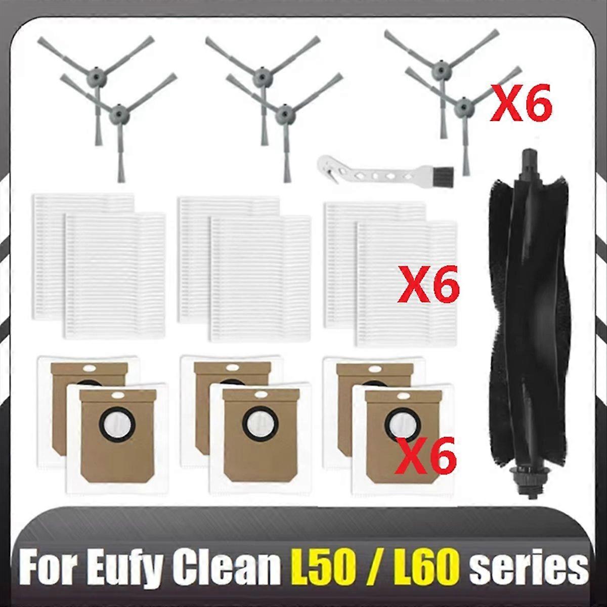 20-teiliges Zubehörset Für Clean L50/l50/l60/l60 Hybrid Saugroboter: Hauptbürste, Filter Und Staubbeutel