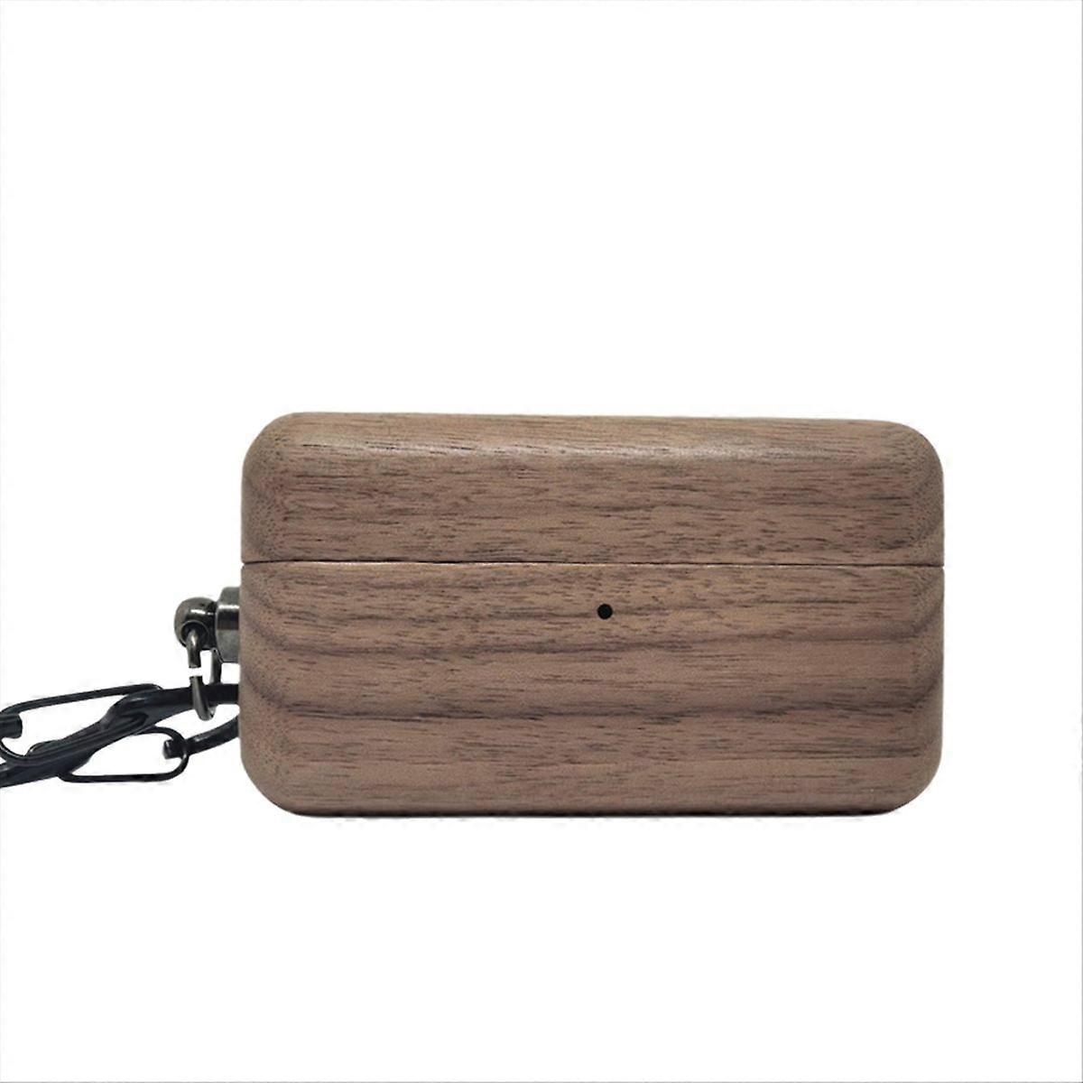 Robustes, Schützendes Walnussholz-etui Für Kabellose Bluetooth-kopfhörer Eah-az100, Ladeetui, Modell A