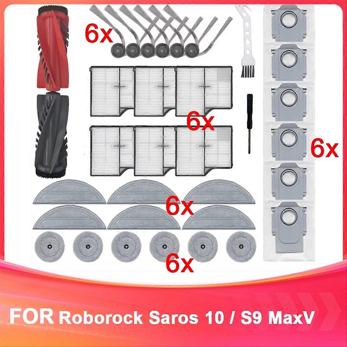 Hauptwalze, Seitenbürste, Hepa-filter, Reinigungstuch, Staubbeutel Für Saros 10 / S9 Maxv Ultra Staubsauger – Ersatzteile Und Zubehör