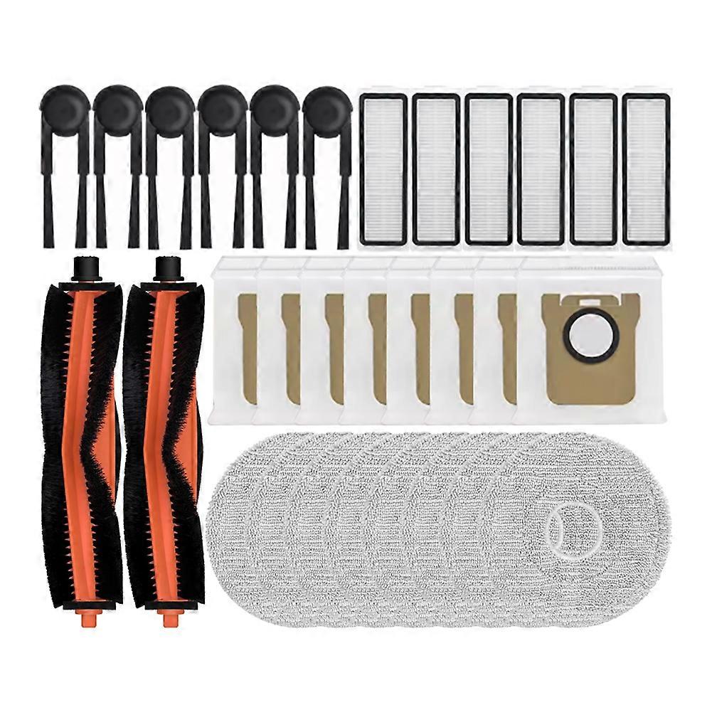 Set Mit 30 Ersatzteilen Für Den Xiaomi Mijia 5c Ov42cn Saugroboter: Hauptbürste, Seitenbürste, Hepa-filter, Reinigungstuch Und Staubbeutel.