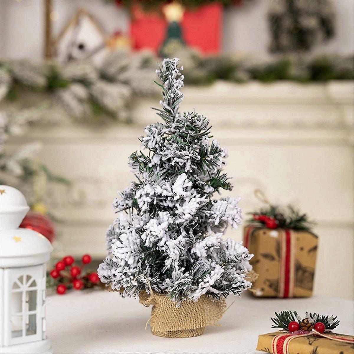 Set Mit 6 Künstlichen Mini-weihnachtsbäumen, Mini-weihnachtsbaumschmuck