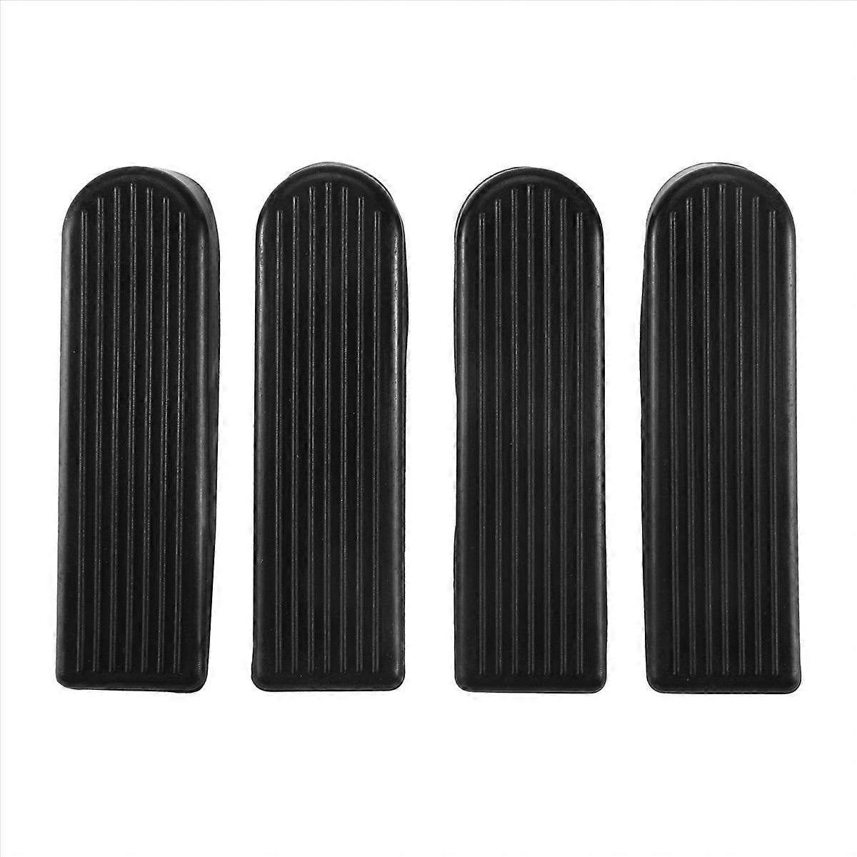 Set Mit 4 Kratzfesten Türkeilen Aus Gummi (schwarz)