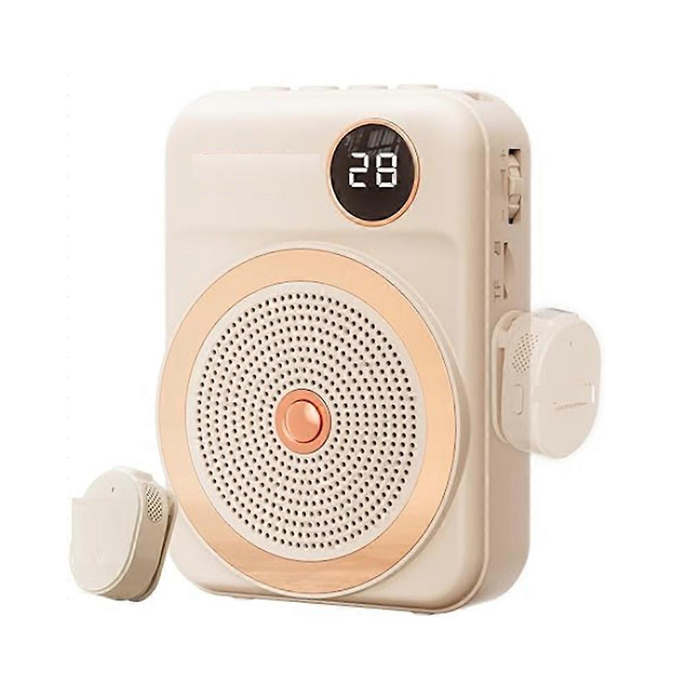Sprachverstärker Für Lehrer Mit Drahtlosem Ansteckmikrofon, Tragbarem Bluetooth-mikrofon Und Eingebautem Lautsprecher