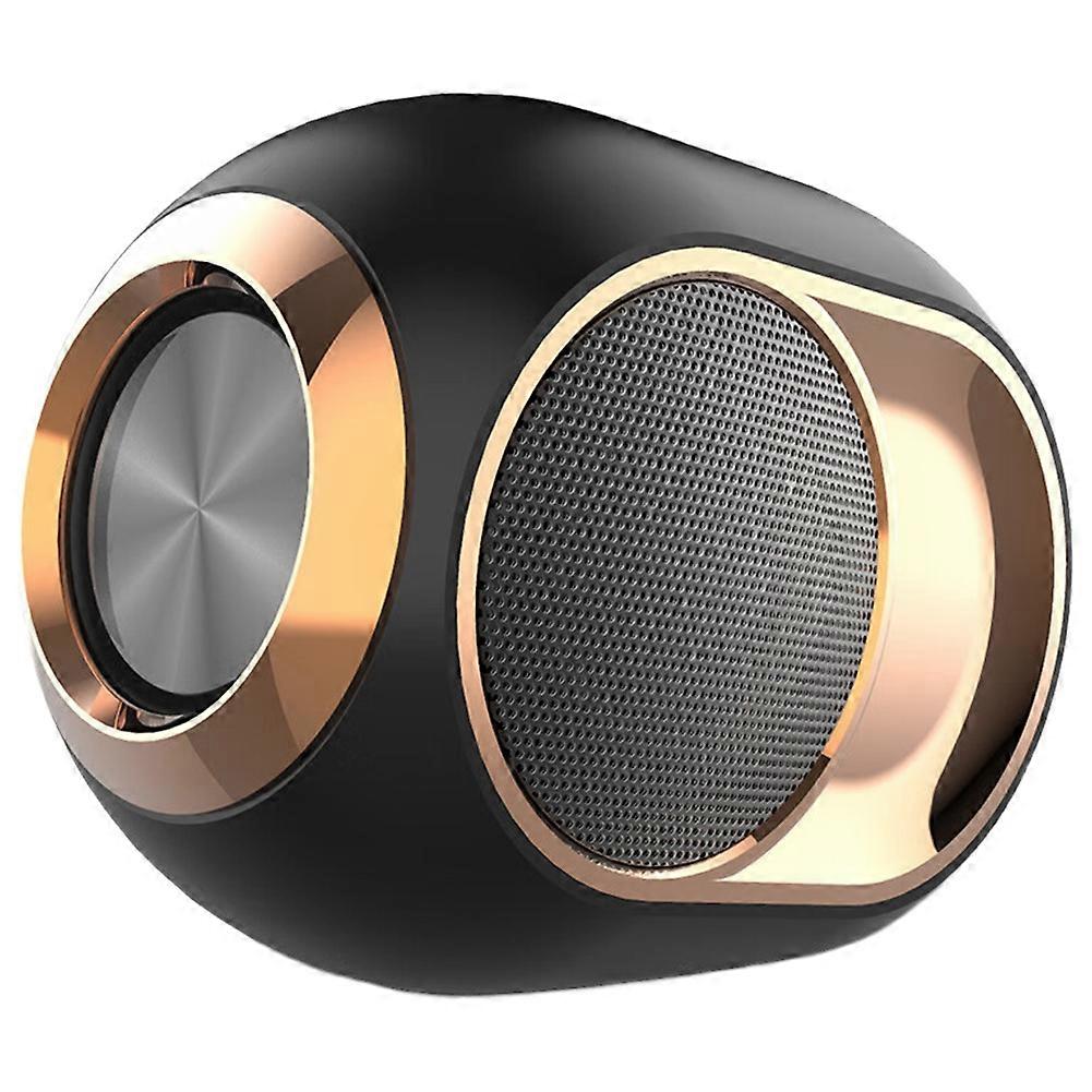 Tragbarer Kabelloser Tws-bluetooth-lautsprecher, Stereoklang, 3d-bass, Wasserdicht, Mit Freisprechfunktion, Musikplayer, Schwarz