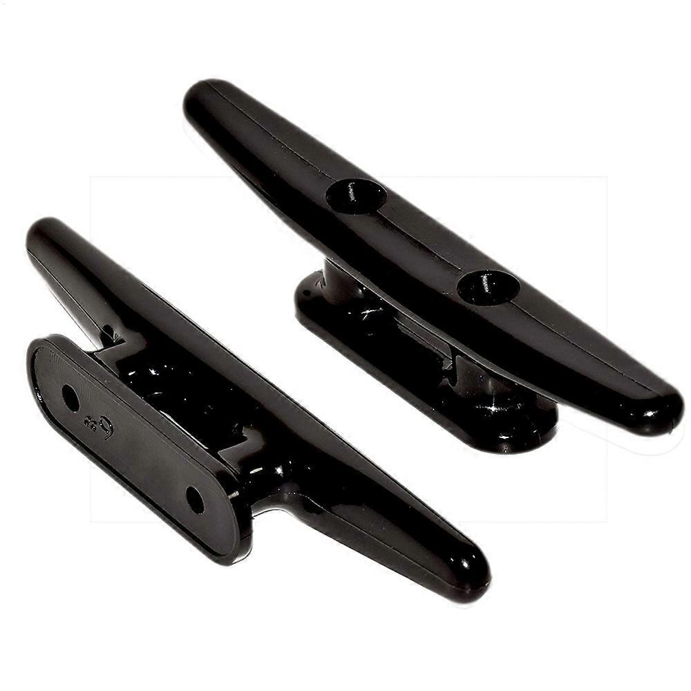 Set Mit 2 Schwarzen Nylon-bootsklampen, 15 Cm (6 Zoll) – Für Boots-, Deck- Und Nautische Dekoration