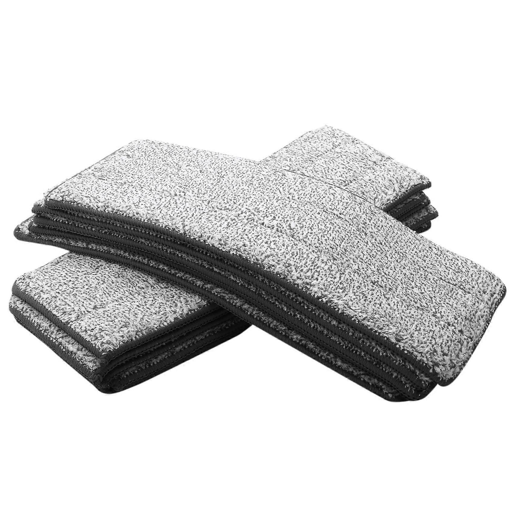 Packung Mit 10 Mikrofasertüchern Für Flachmopps, Ideal Zum Reinigen Von Böden In Haus Und Küche.