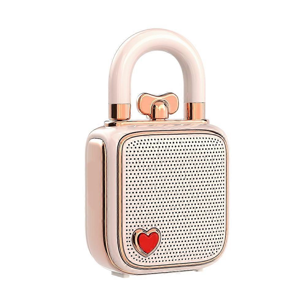 Divoom Tragbarer Bluetooth-lautsprecher, Mini-retro- Und Elegantes Design, 5-watt-sound, Ideales Geschenk Für Mädchen (rosa)