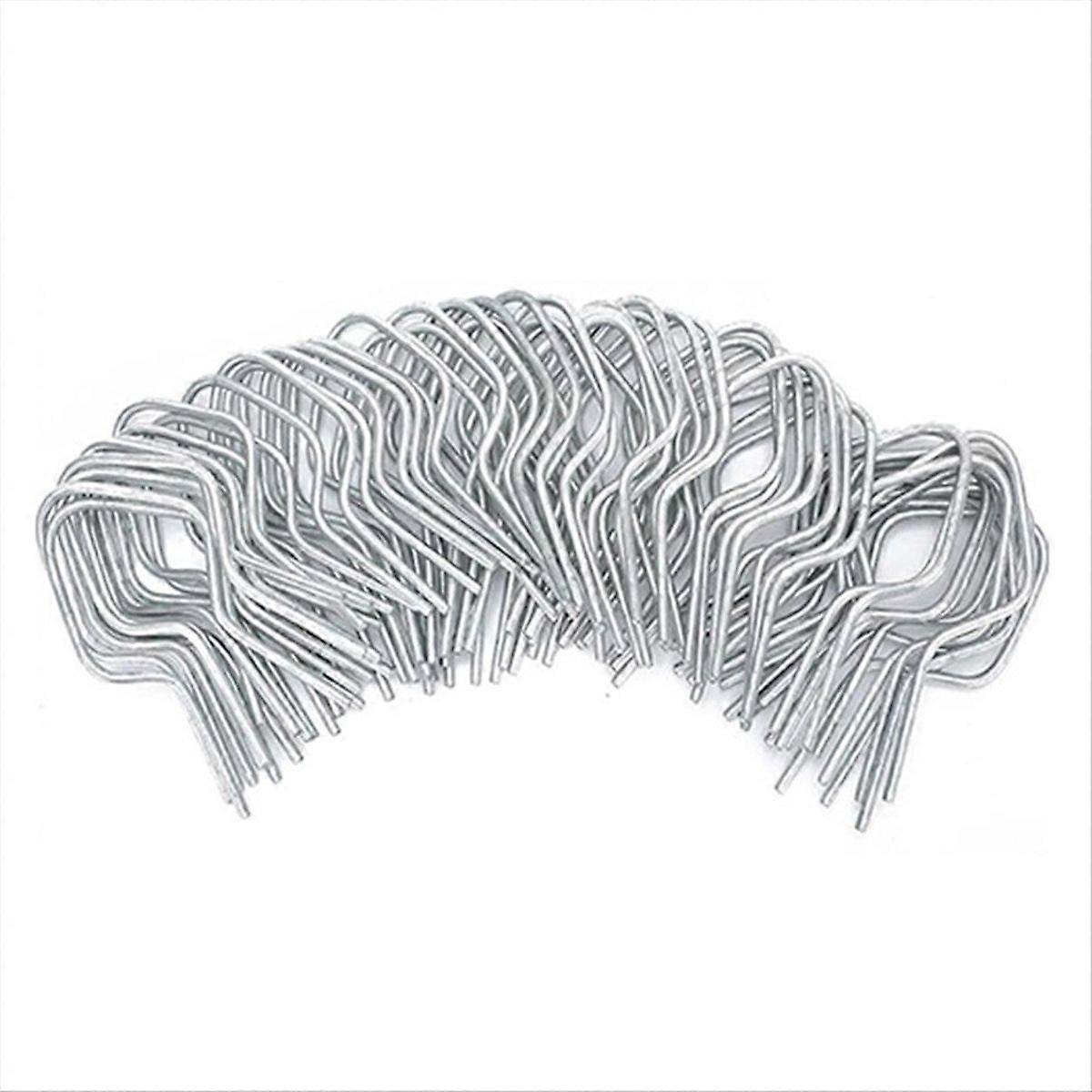 Packung Mit 100 Verzinkten Stahlzaunclips, Güteklasse A, Geeignet Für Zaunpfosten, T-pfosten, Drahtzäune Und Schnellverschlüsse Für Maschendrahtzäune.
